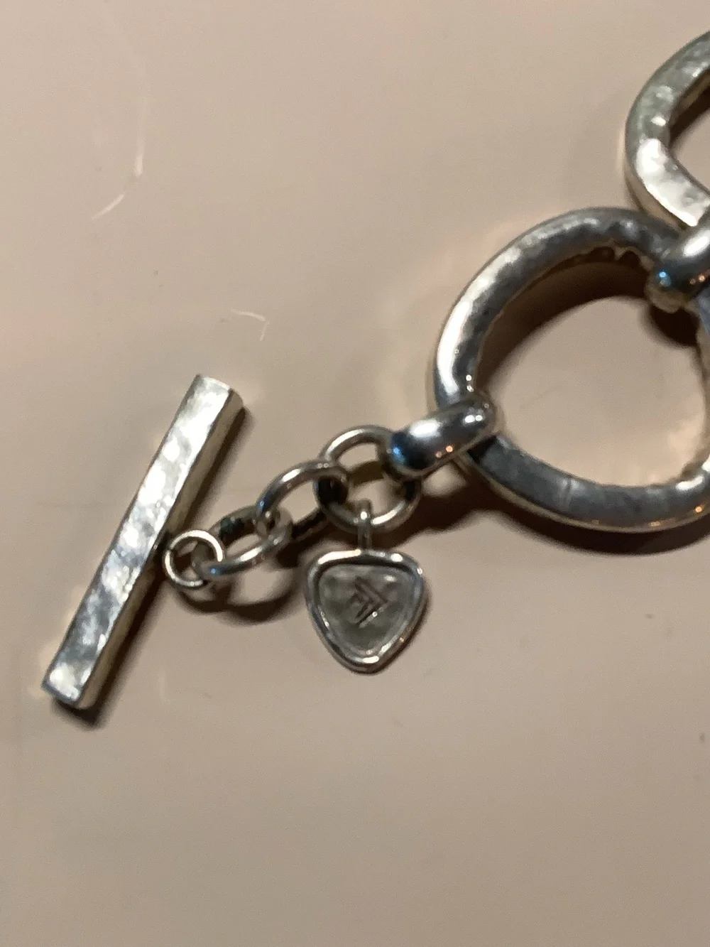 Silpada Hammered Link Toggle Bracelet - Silver - Picture 3 of 3